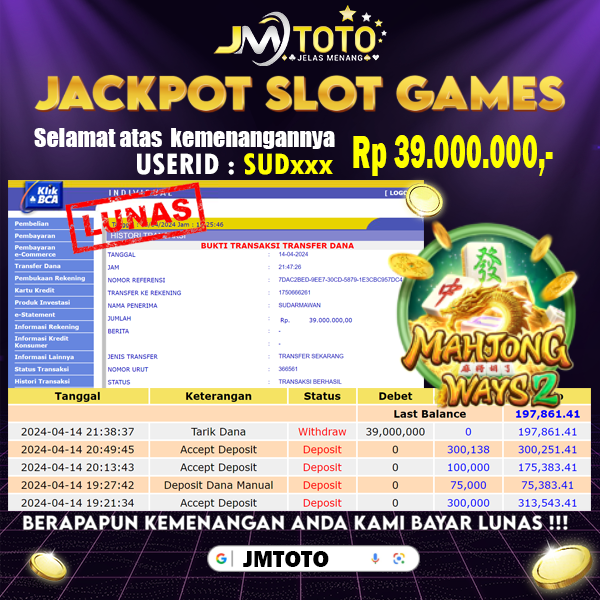 bukti-jackpot-tanggal-14-04-2024-menang-di-slot-games-mahjong-ways-2-pg-soft-rp-39000000-04-03-18-2024-04-15